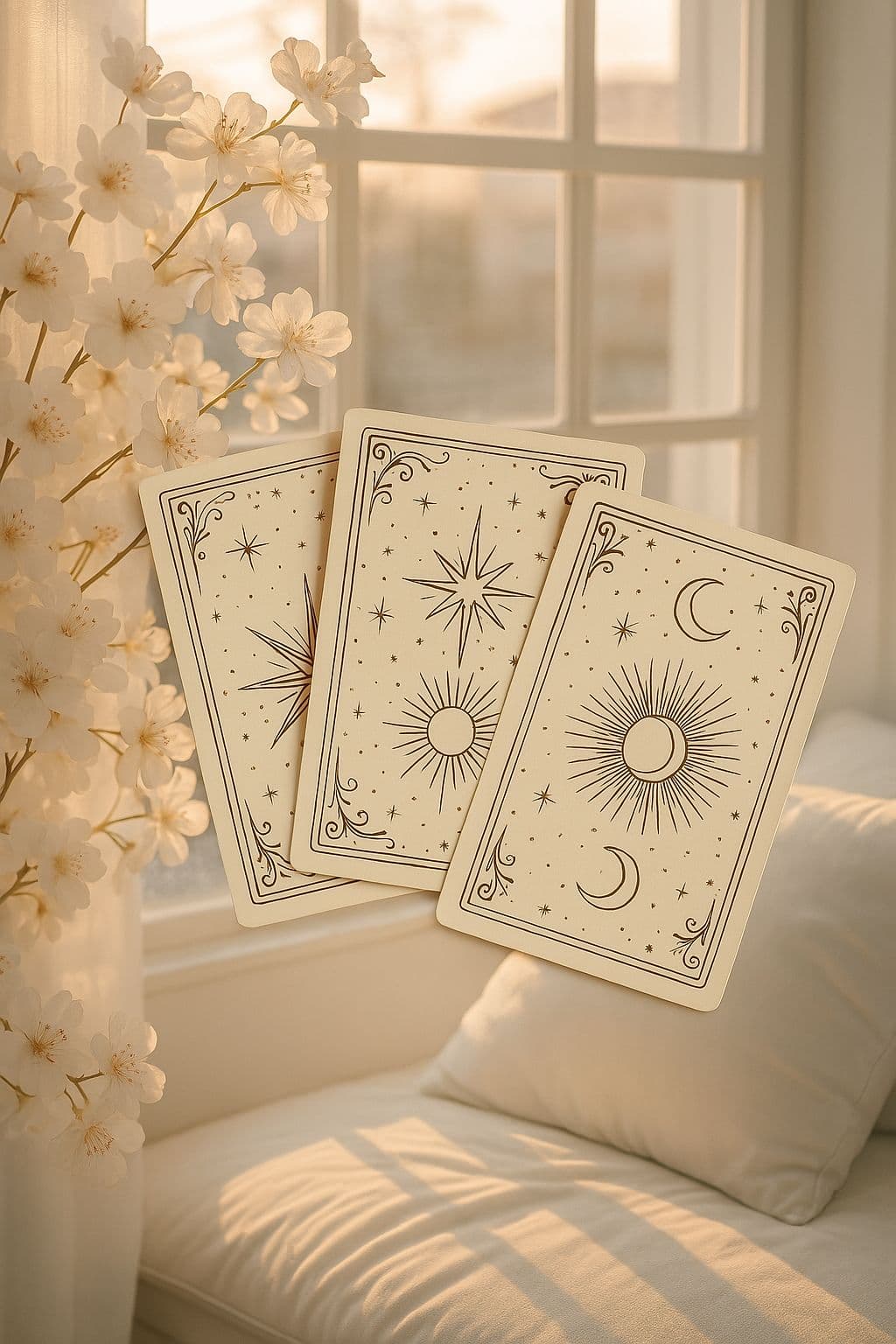 Tarot card icon with starry texture